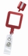 Badge Reel - Square, Solid Color, with Label